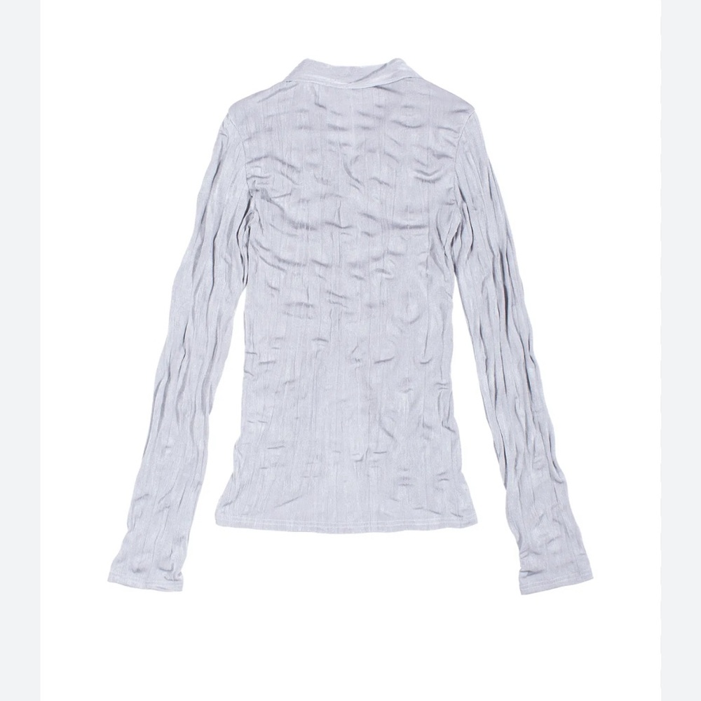 Parasuco A Light lilac Spandex Slim Long-Sleeve turtleneck Y2K